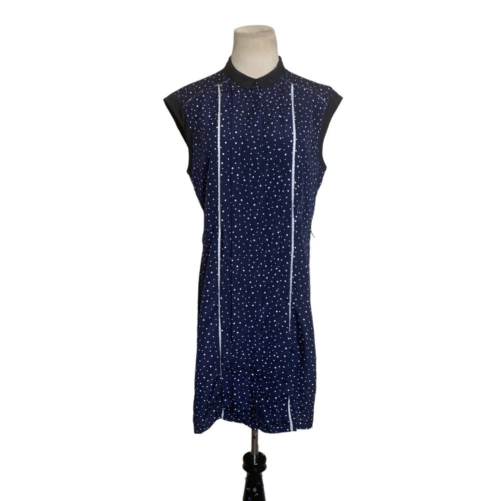Jason Wu blue polka dots sleeveless dress size Medium